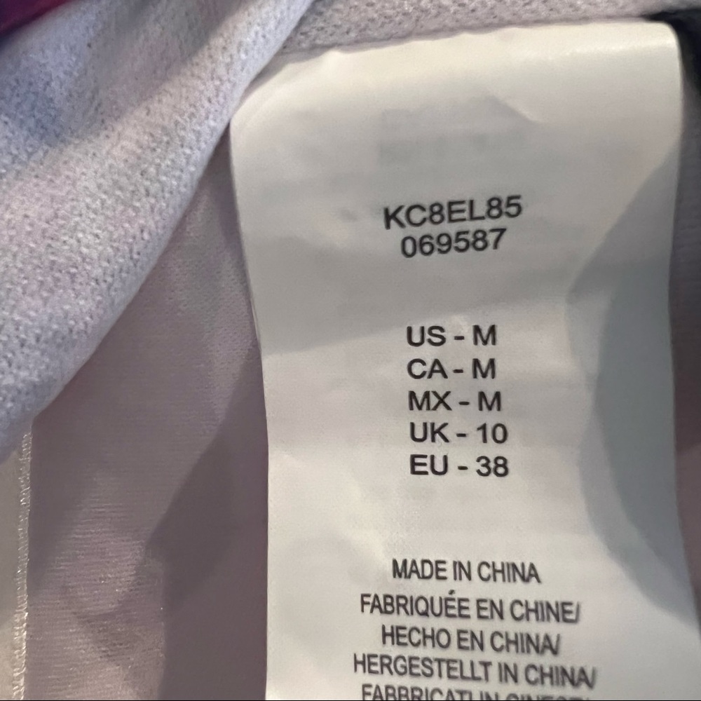 NWT Kenneth Cole Push Up Tummy Toner Tankini Swim Top M Medium Shape Enhancing - Picture 9 of 14